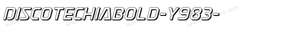 DiscotechiaBold-y983字体转换