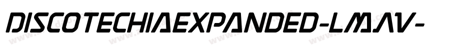 DiscotechiaExpanded-lmAV字体转换