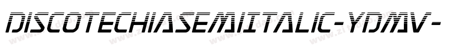 DiscotechiaSemiItalic-YDmv字体转换