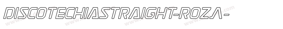 DiscotechiaStraight-rozA字体转换