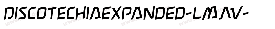 DiscotechiaExpanded-lmAV字体转换