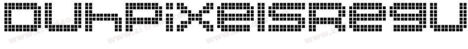 DuhPixelsRegular-EZGn字体转换