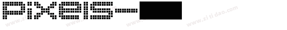 Pixels字体转换