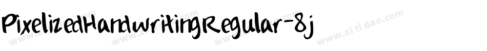 PixelizedHandwritingRegular-8jz2字体转换