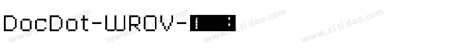 DocDot-WROV字体转换