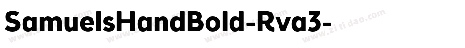 SamuelsHandBold-Rva3字体转换