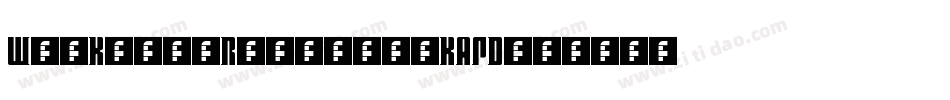 WhoKnowsRegular-KAPD字体转换