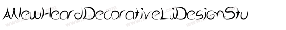 ANewHeardDecorativeLjDesignStudiosDecorativa-EeBl字体转换