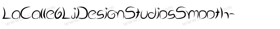 LaCalle6LjDesignStudiosSmooth-2Kev字体转换