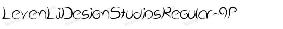 LevenLjDesignStudiosRegular-9PJ7字体转换