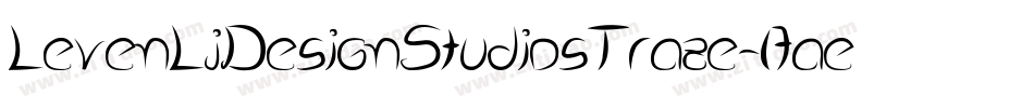 LevenLjDesignStudiosTraze-l7ae字体转换 LevenLjDesignStudiosTraze-l7ae字体转换
