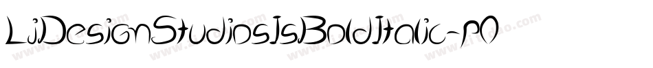 LjDesignStudiosIsBoldItalic-pOGK字体转换