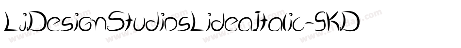 LjDesignStudiosLideaItalic-5KDv字体转换