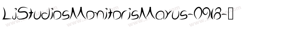 LjStudiosMonitorisMayus-O9l8字体转换