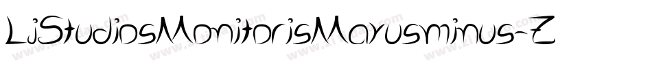 LjStudiosMonitorisMayusminus-Zavx字体转换