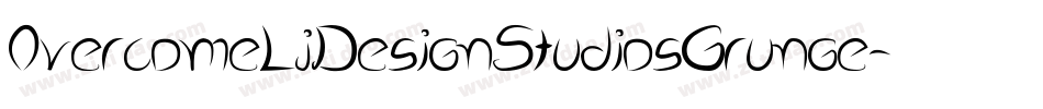 OvercomeLjDesignStudiosGrunge-g5x6字体转换 OvercomeLjDesignStudiosGrunge-g5x6字体转换