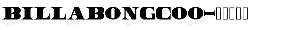 BillabongCOO字体转换