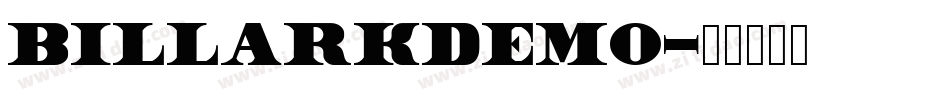 Billarkdemo字体转换
