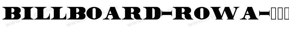 Billboard-r0WA字体转换