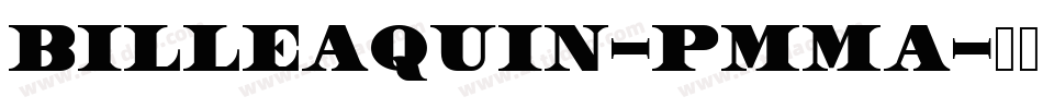 BilleaQuin-pmma字体转换