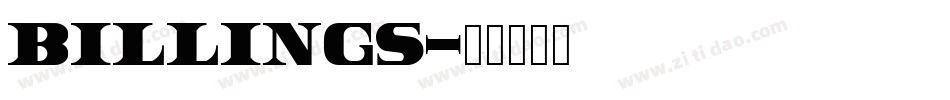 Billings字体转换