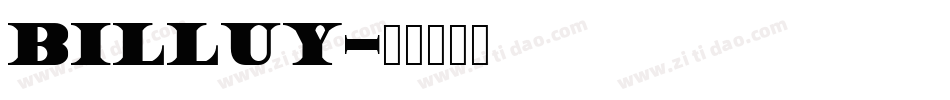Billuy字体转换
