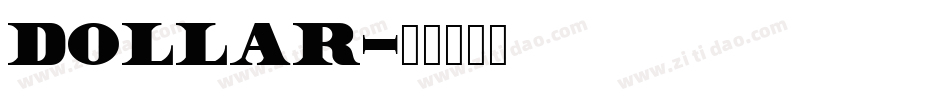 Dollar字体转换