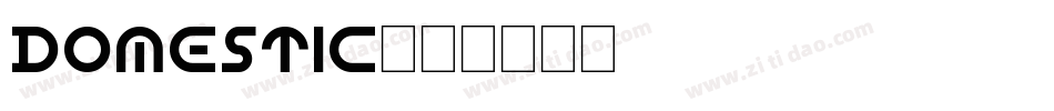 Domestic字体转换