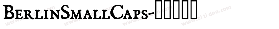 BerlinSmallCaps字体转换