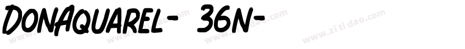DonAquarel-836n字体转换