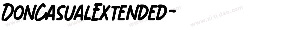 DonCasualExtended字体转换