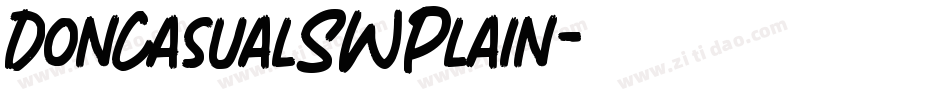 DonCasualSWPlain字体转换