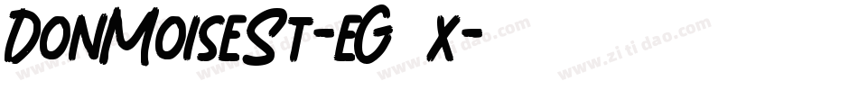 DonMoiseSt-eG8x字体转换