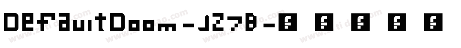 DefaultDoom-Jz7B字体转换