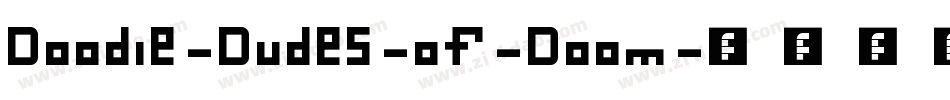 Doodle-Dudes-of-Doom字体转换
