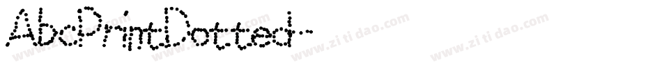 AbcPrintDotted字体转换
