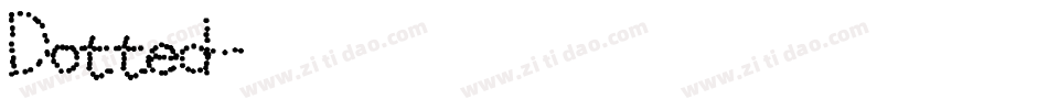Dotted字体转换