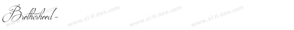 Brotherhood字体转换