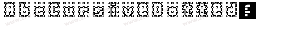 AbcCursiveDotted字体转换