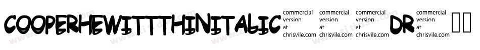 CooperhewittThinitalic-02Dr字体转换
