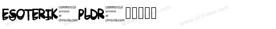 Esoterik-pLDr字体转换