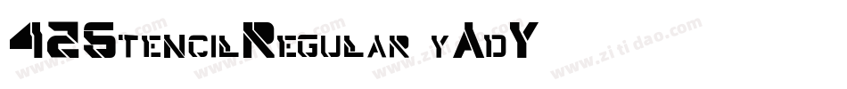 42StencilRegular-yAdY字体转换