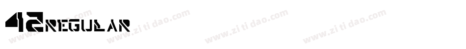 42regular字体字体转换