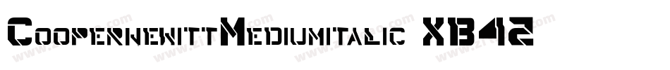 CooperhewittMediumitalic-XB42字体转换