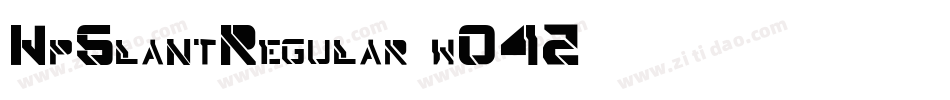 HpSlantRegular-wO42字体转换