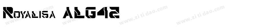 Royalisa-ALG42字体转换