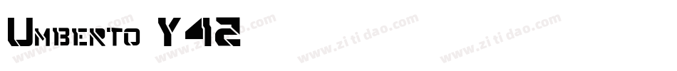 Umberto-Y42字体转换
