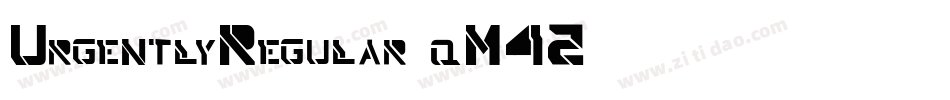 UrgentlyRegular-qM42字体转换