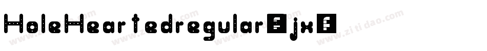 HoleHeartedregular-Bjx字体转换