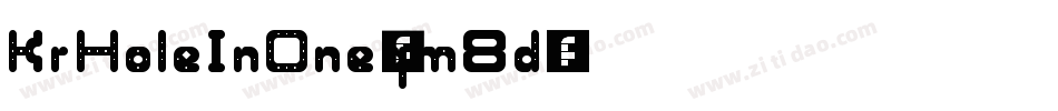 KrHoleInOne-qm8d字体转换